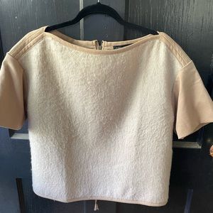 Banana Republic camel colored cropped shell